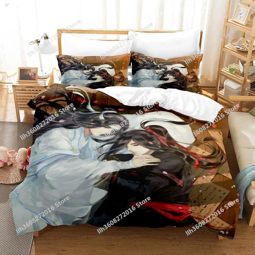 2025 Mo Dao Zu Shi The Grandmaster of Demonic Cultivation Bedding Set Cartoon Anime three-piece set Adult Kid Bedroom Duvetcover 5