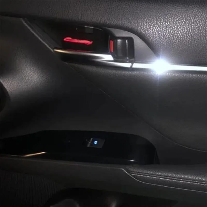 LED 자동차 내부 주변 조명, 도요타 캠리 2018-2023 핸들 문짝 보울 램프 교체, 비파괴 설치, 7 가지 색상