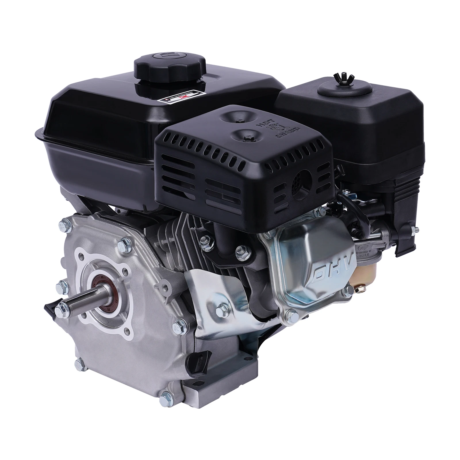 7.5HP 4 Stroke Gasoline Engine 210cc OHV Petrol Engine Single Cylinder Air Cooled Pullstart Motor for Go-Karts 3600rpm