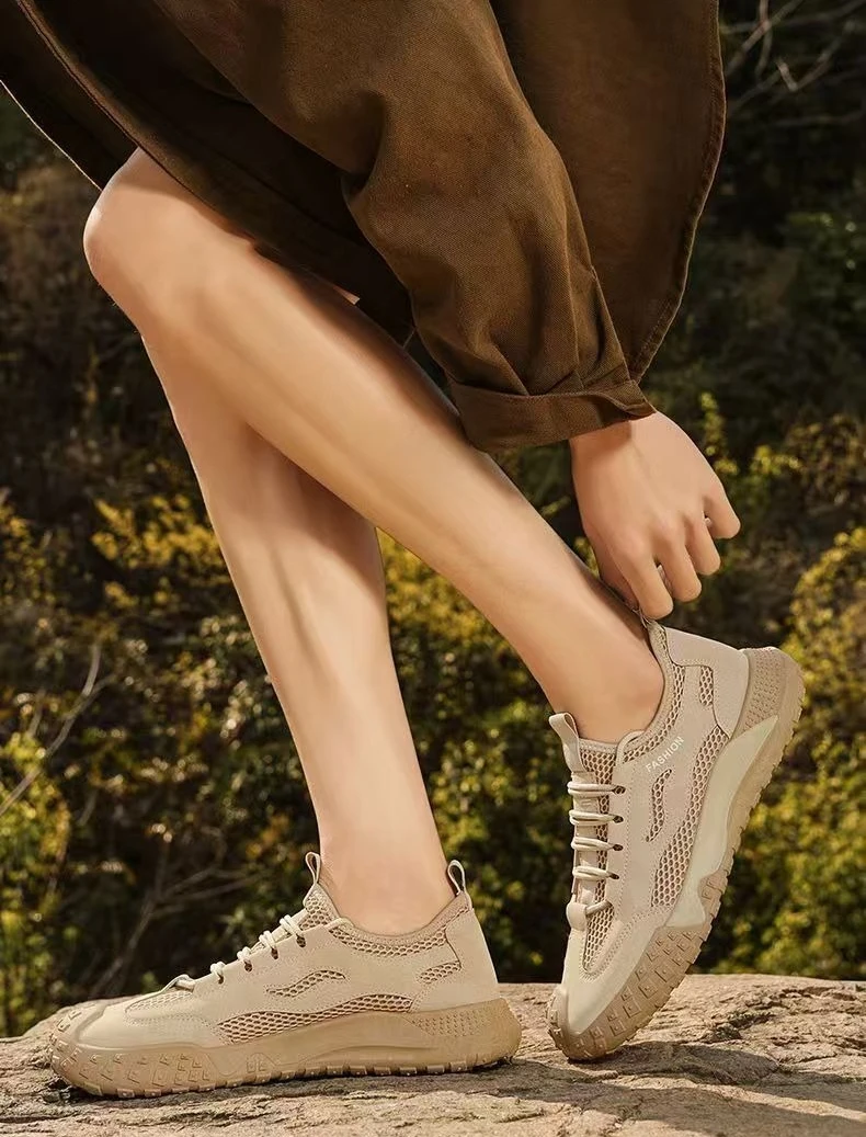 Herren Barfußschuhe Für Wanderungen Atmungsaktive Wanderschuhe_voghion.com