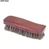 1PC Natural wood Bristle Horse Hair Shoe Boot Brush Care Clean Shine Polish Brush 2