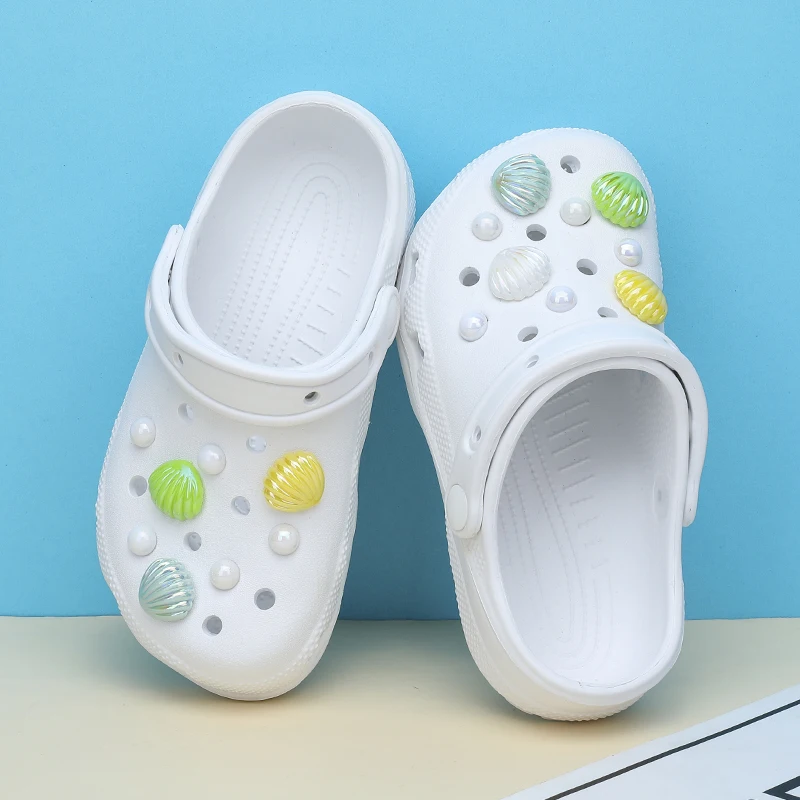 Kids Sandals Beach Shoes Children Sandals Baby Shoes Kids Shoes Summer Kids Sandals Hole Children's Shoes Slippers Soft Anti-Skid Cartoon DIY Design Hole Sandy Beach For Boys Girls
