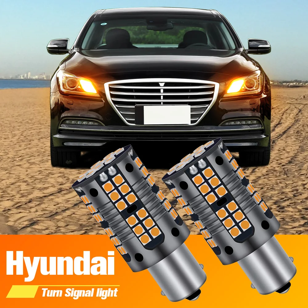

2x LED Turn Signal Light Blub Lamp PY21W 7507 BAU15S Canbus No Error For Hyundai Creta Genesis Getz i10 i20 i30 i40 ix35 Solaris