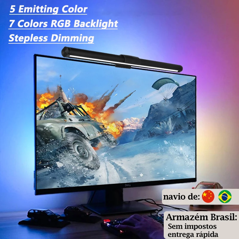 Led Monitor Light Bar Stepless Dimmable Desk Lamp Computador Tela ...