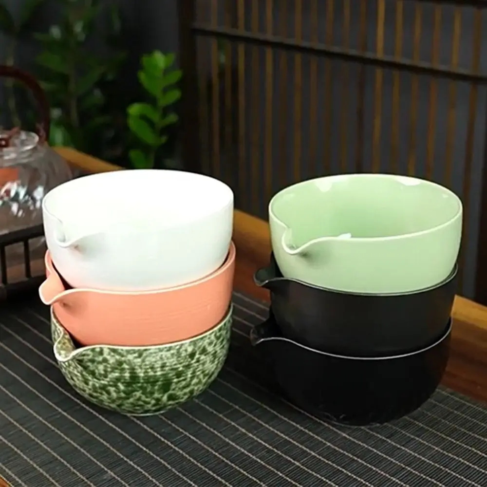 Ceramic Matcha Bowl Smooth Large Capacity Tea Brush Stand High Temperature Resistant Tea Ceremony Tool for Set Accessories