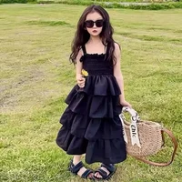 Robe longue d'été à bretelles pour filles, style superposé, mode enfant, pour fête d'anniversaire, nouvelle collection, vêtements décontractés pour adolescentes 3