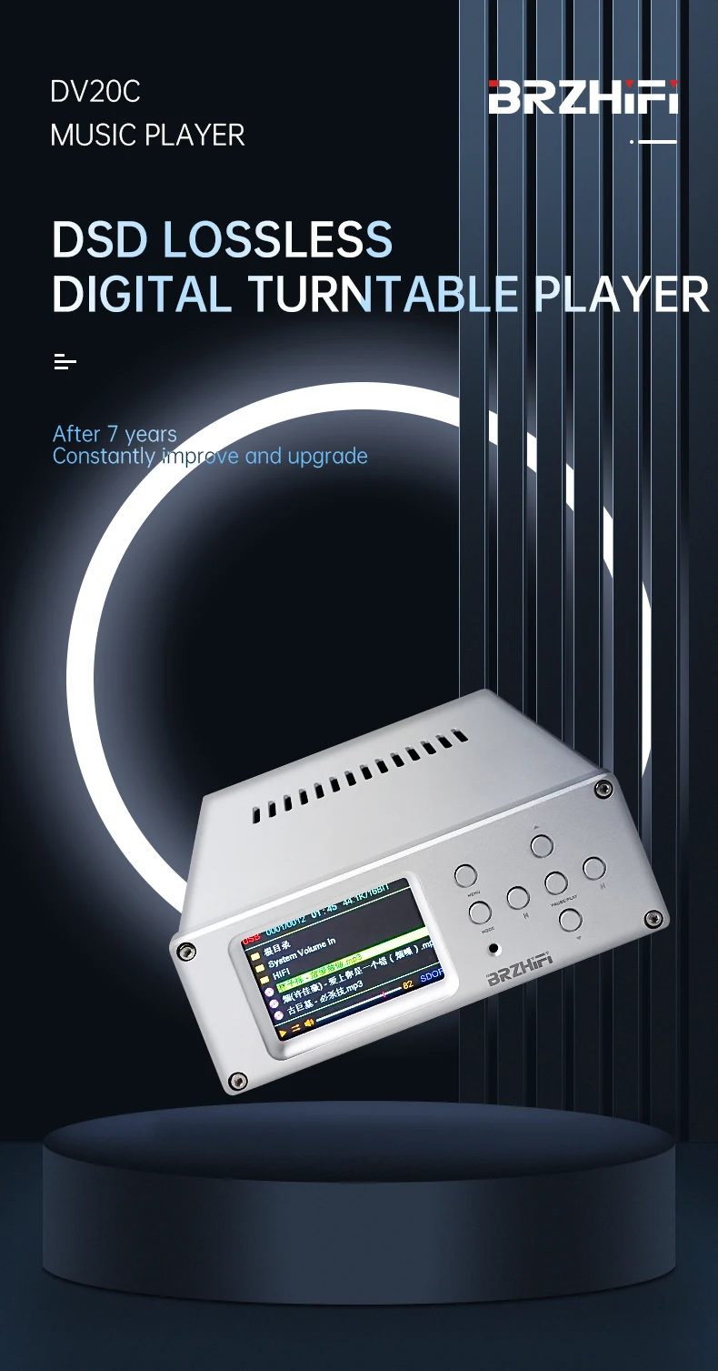 2022Newcool Breeze Dv20C Giradischi Digitale Di Punta U Disk Lossless Player Dsd Hard Decode Ape Wav Dac