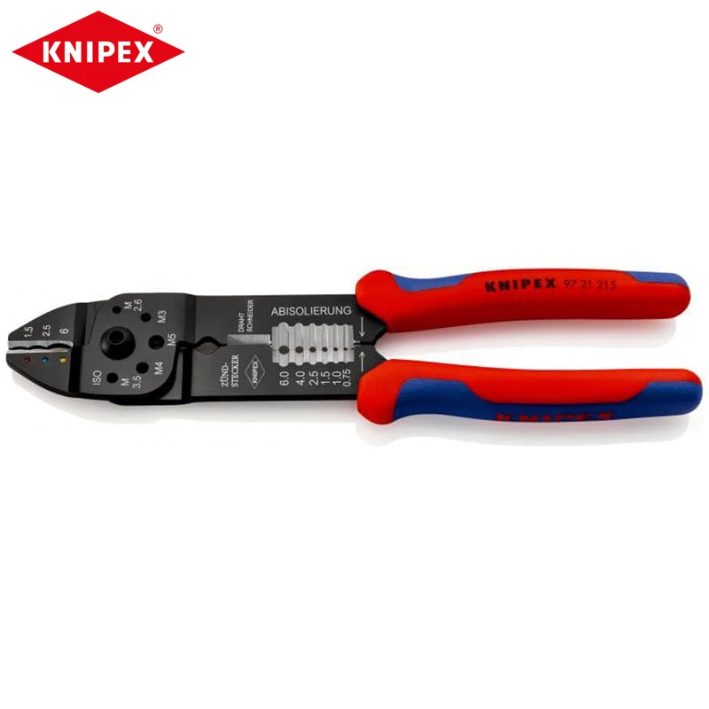 

KNIPEX 97 21 215 Crimping Pliers Multi-Functional Wire Stripper M2.6 / M3 / M3.5 / M4 and M5