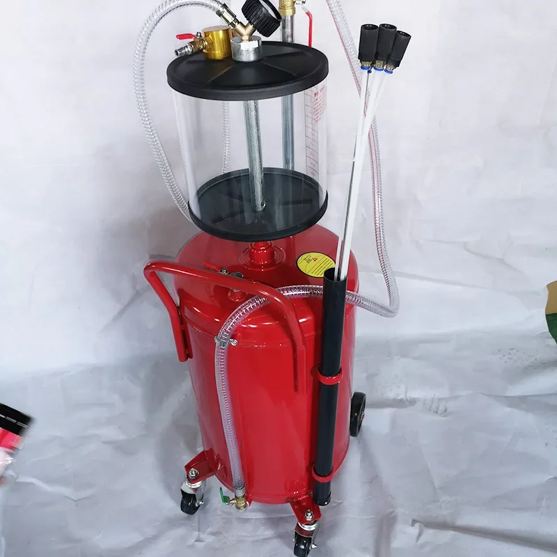 30L/80L Pneumatic Oil Pump with Measuring Cup Waste Oil Collector with Dual Purpose for Extraction and Waste Recovery