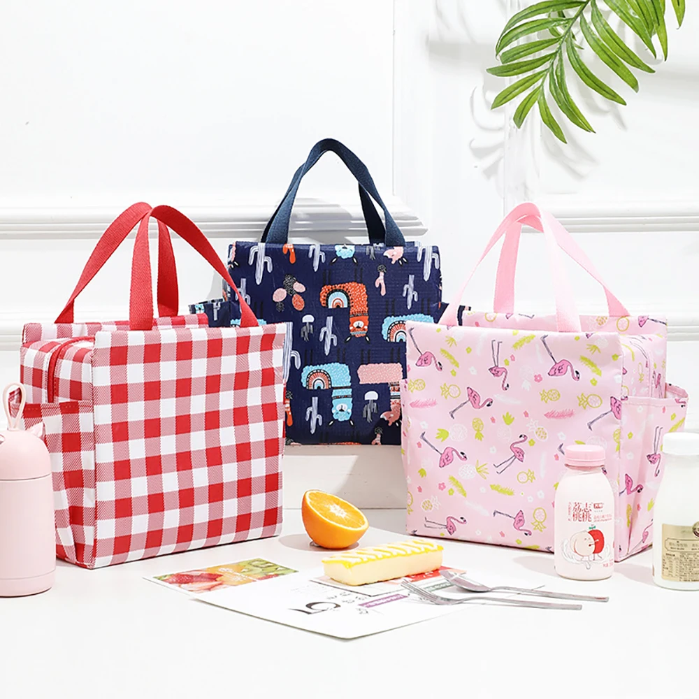 Lunch Bags For Girls Men Food Storage Keep Warm Students Carry Bag Lunchbag Child Mother Box For School Portable Handbag Pinic