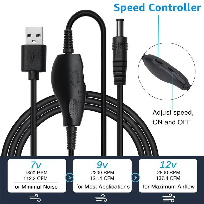 USB Computer Fan Powerful External PC Cooling Fan USB Powered Fan Multipurpose Portable Cooling Fan USB Blower Fan For Computer