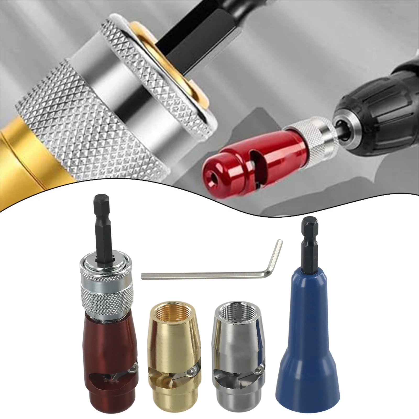 

5pcs Electric Wire Stripper Set Wire Stripping And Twisting Tool For Power Drill Home DIY Power Tool Replacement Accessories
