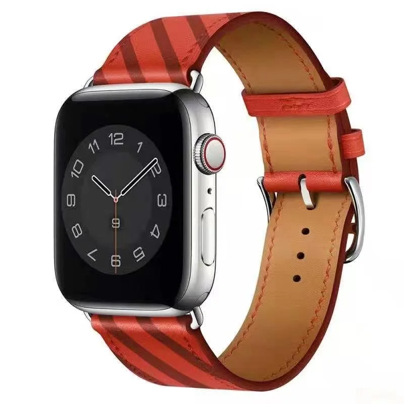 Leather Band Apple Watch Ultra  Apple Watch Bands 44mm Leather - 49mm  Strap Iwatch - Aliexpress