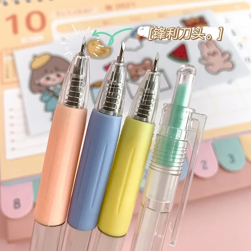 Art Utility Knife Pen Scrapbooking Cutting Tool Express Box Knife Paper Cutter DIY Craft Supplies Album Diary Carving Tools paper cutter utility knife
