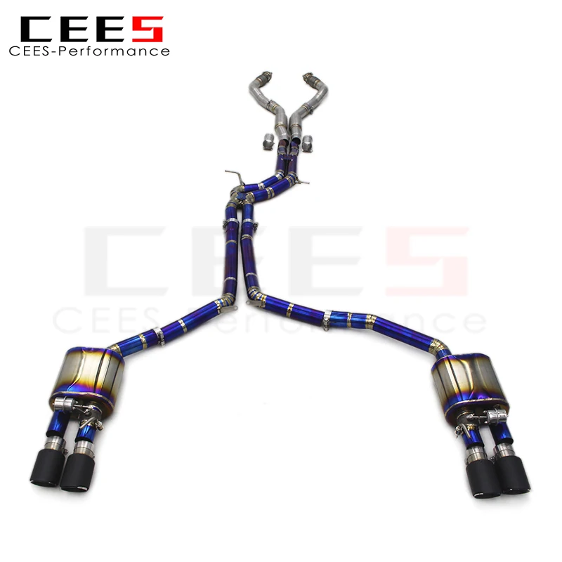 

CEES Performance Valved Catback Exhaust System for Audi S6 S7 C7 4.0T 2013-2018 Racing Car Titanium Exhaust Pipe Muffler