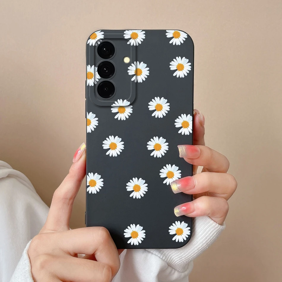 Leisure Flowers Soft Silicone Phone Cover - Full Protection Anti-Drop Housing