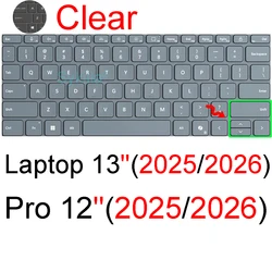 Silicone TPU Keyboard Cover Protector Skin (Clear)