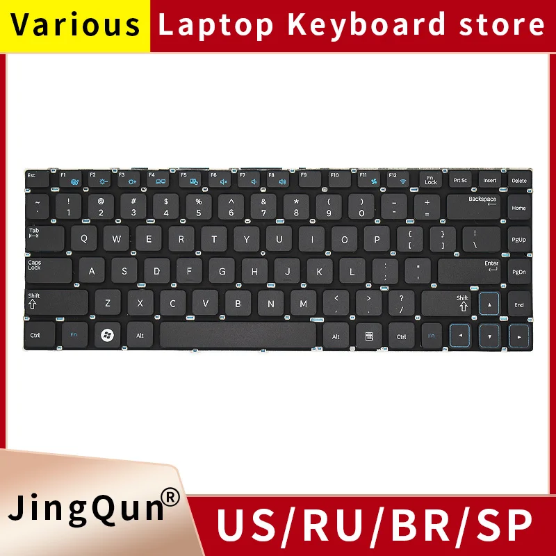 New Eua Teclado do Laptop Russo para Samsung Np200a4y 300v4a 300e4a 305e4a Np305e4a 300e4c Np300e4c Np200a4b Np205a4y