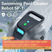 หุ่นยนต์ทำความสะอาดสระว่ายน้ำไร้สาย XUSHIDZ SP1  ดูดฝุ่นทรงพลัง วางแผนเส้นทางอัจฉริยะ แบตเตอรี่ใช้งานได้ยาวนานเป็นพิเศษ 2