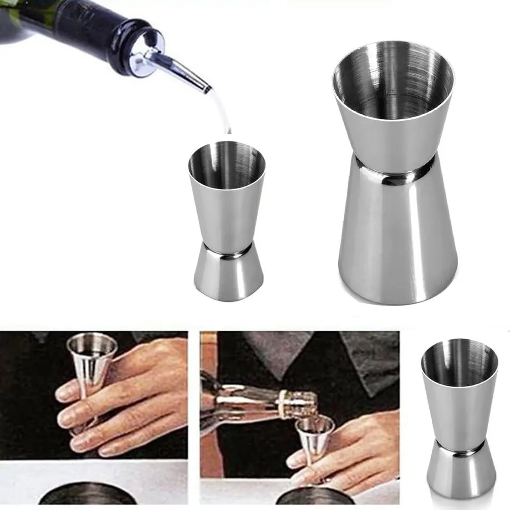 25/50Ml Maatregel Shaker Cocktail Cup Dual Shot Drink Geest Meet Jigger Keuken Bar Tool Rvs