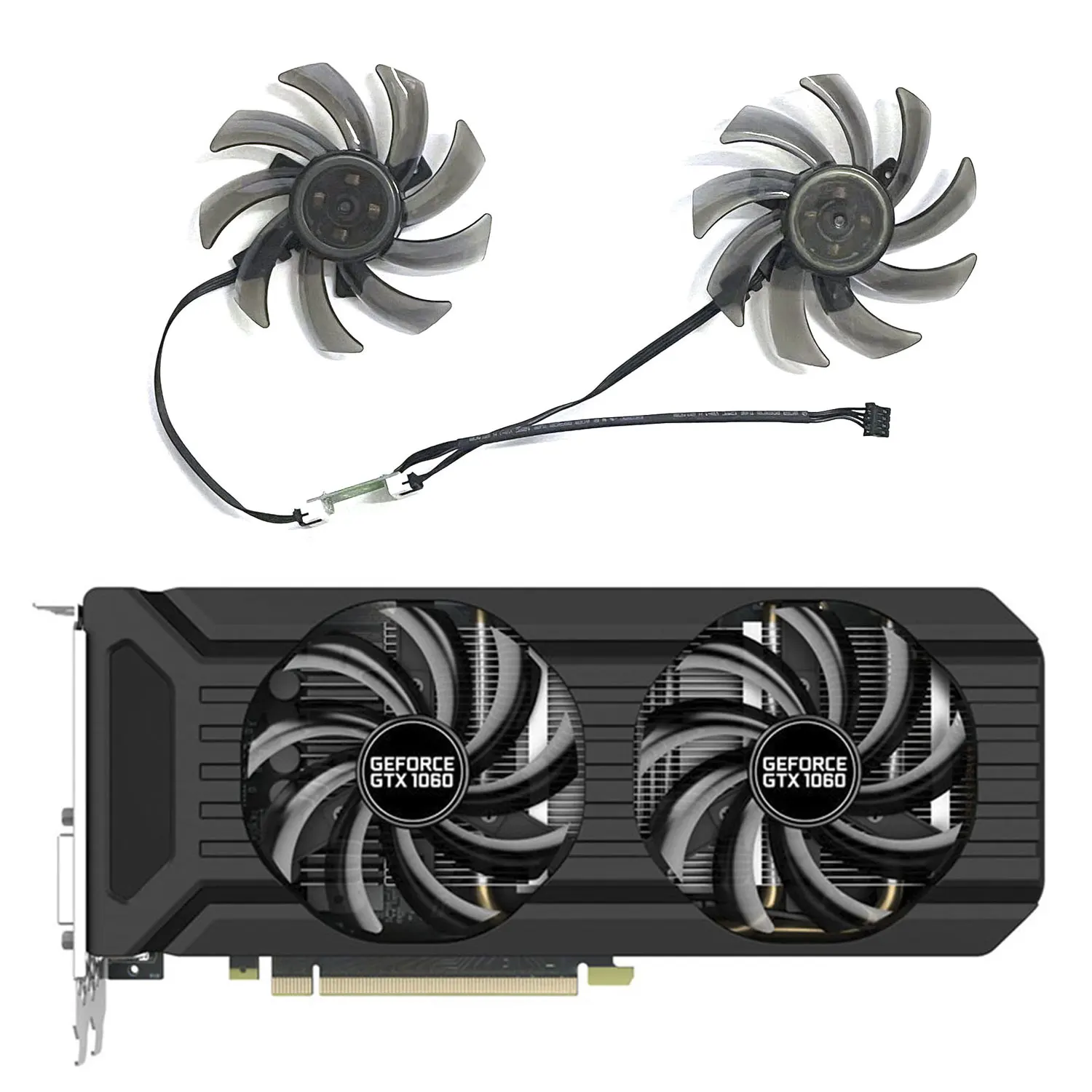 Geforce gx 1080 P106-100 1070ti 1080デュアルグラフィックカード冷却