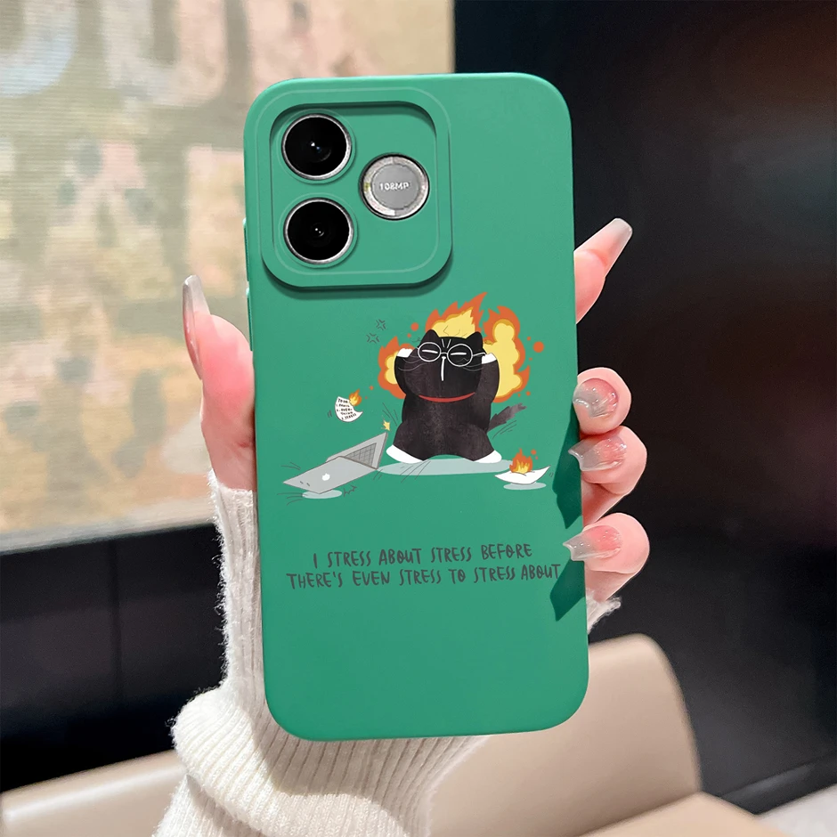 Candy Color Floral Durable Anti-Drop Simple Bumper Case