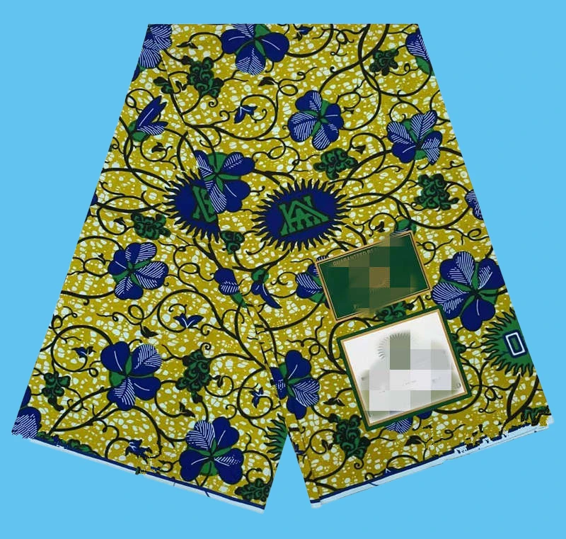 Fabric 100% Cotton Batik Ankara Fabric For Dress 6Yards S01 Newest Guaranteed Veritable Real African Wax Prints 4