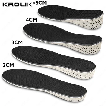 Memory Foam EVA Modelli per aumento di altezza Sottopiede 2-5 cm Solette sportive rialzate ultraleggere traspiranti per uomo Donna Inserto per scarpe 1