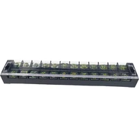 1Pcs TB4512 45A 600V Dual Row Barrier Screw Terminal Block Strip Wire Connector Insulated DIY Electrical Fix Fence High Quality 3