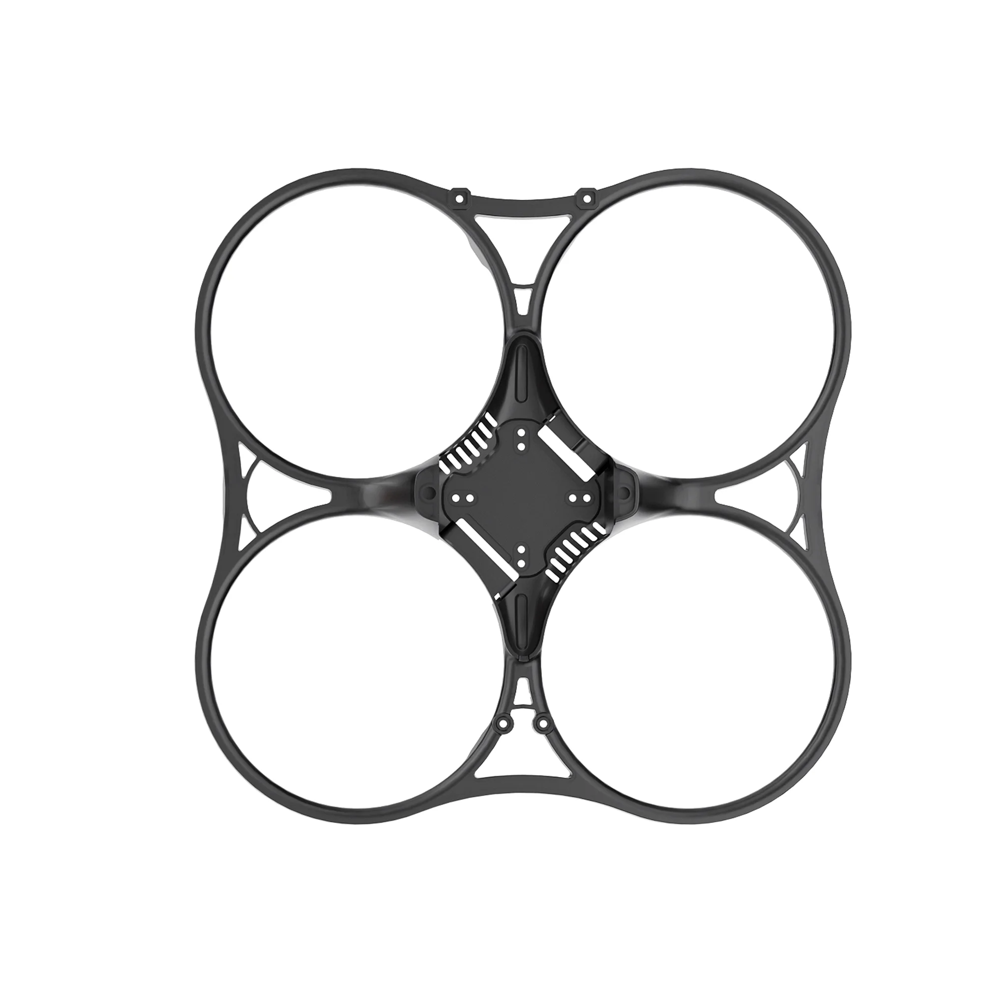 Plaque carbone légère pour drone FPV course, découpée avec précision pour le châssis.