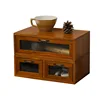 Chinese solid wood drawer type retro debris storage rack desktop storage box Cosmetics office desk storage rack 5