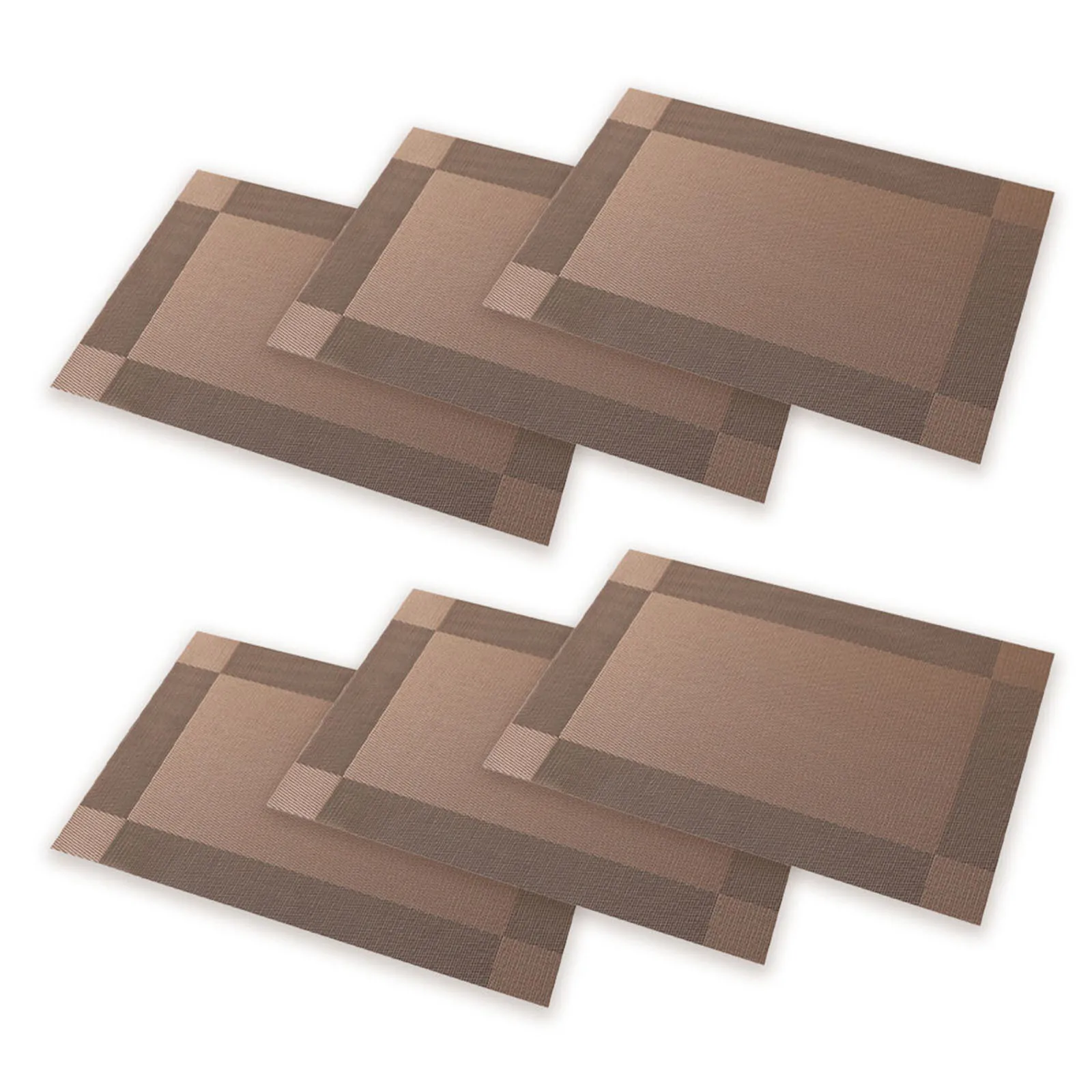 

Thickened Wipeable Placemats Set of 6 PVC Table Mats Heat Resistant and Skid Resistant Ideal for Home or Restaurant