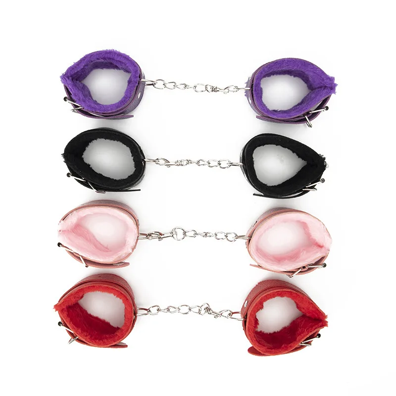 PU Leather Handcuffs Sex Bondage Restraints Wrist Hand Cuffs Adult Game Toys for Women&Men Products Bdsm Fetish sex handcuffs sex toys