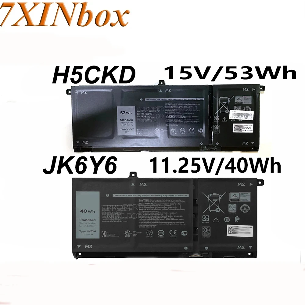 

Аккумулятор для ноутбука 7XINbox H5CKD JK6Y6, 53Wh/40Wh для Dell Latitude 15 3410 3510 для Inspiron 5300 5301 5401 5501 5409 5400 2 в 1 Se