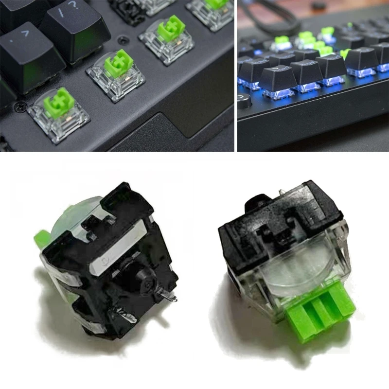 2Pcs RGB Green Switches 3Pin for razer BlackWidow V3 Pro V3
