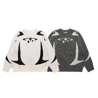 Autumn Winter Women Retro Pullover Sweater Fashion Long Sleeve Star Pattern Y2K Sweater Lady Casual Harajuku Knit Sweater Unisex - Image 3