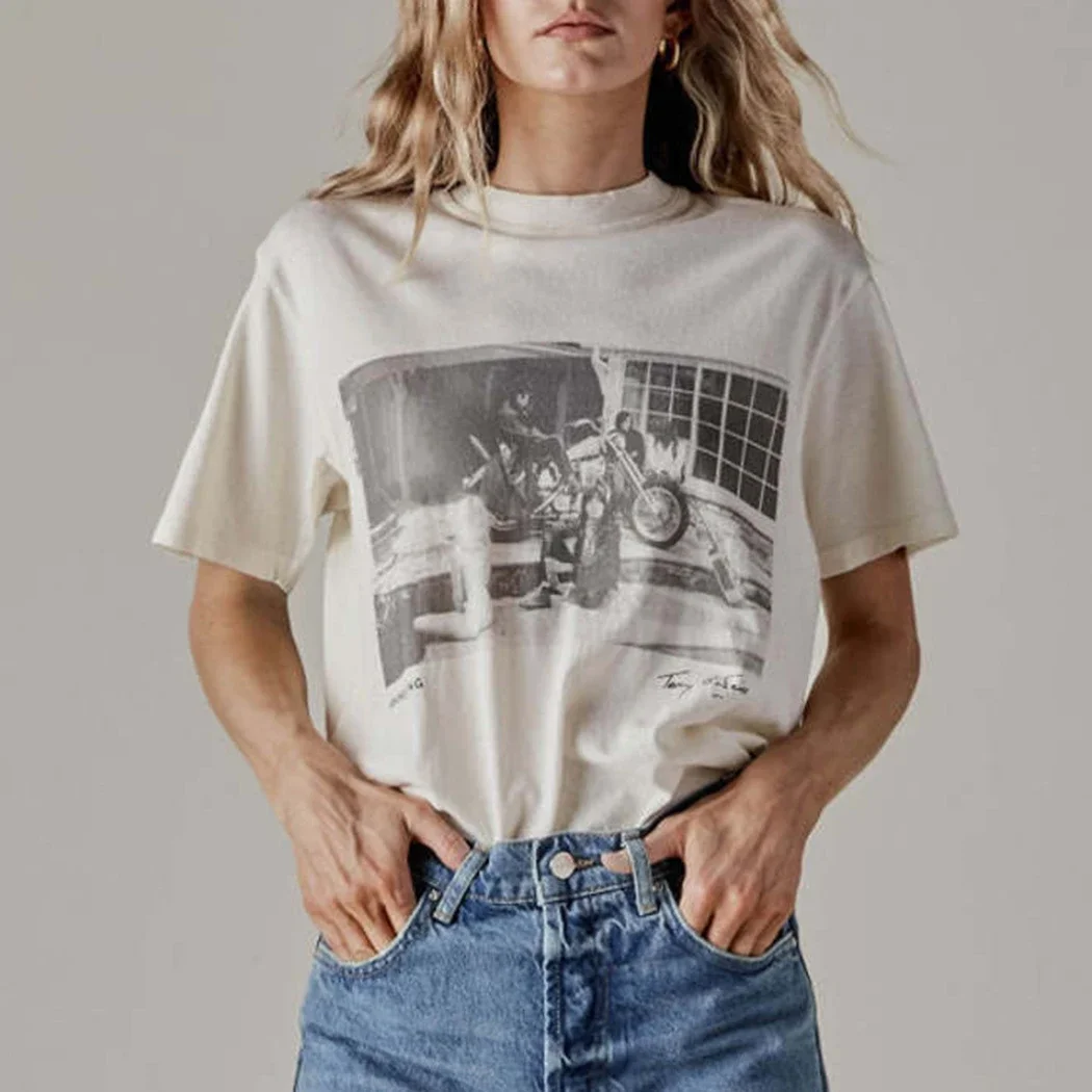 

Женские футболки 2023new Vintage Fashion с коротким рукавом