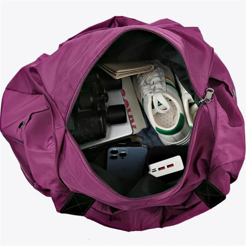 Borsa a tracolla da donna alla moda Oxford Borsa a tracolla da viaggio di grande capacità, borse da yoga per il tempo libero da suburbana con foderate - immagine 6