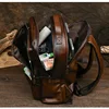 Vintage Leather Backpack 2024 for Men, Business and Leisure, Large Capacity Travel Bag 6
