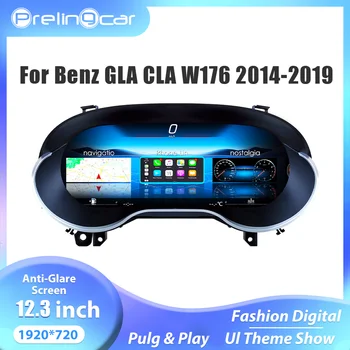 Panel de Instrumentos Digital de 12.3'' para Mercedes Benz GLA CLA W176 X156 117 C177 2014-2019 Ntg4.5 5.0 Infiniti QX30 1