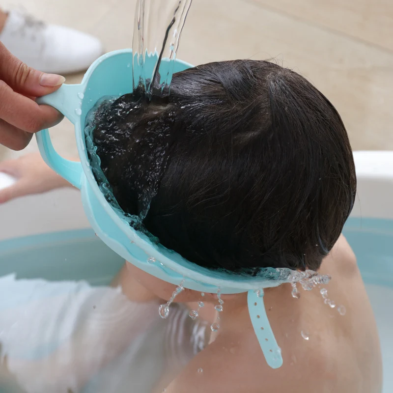 Hair Wash Shampoo Shield Waterproof Splashguard for Infant Children Baby Kids Bath Visor Hat Adjustable Shower Protect Cap