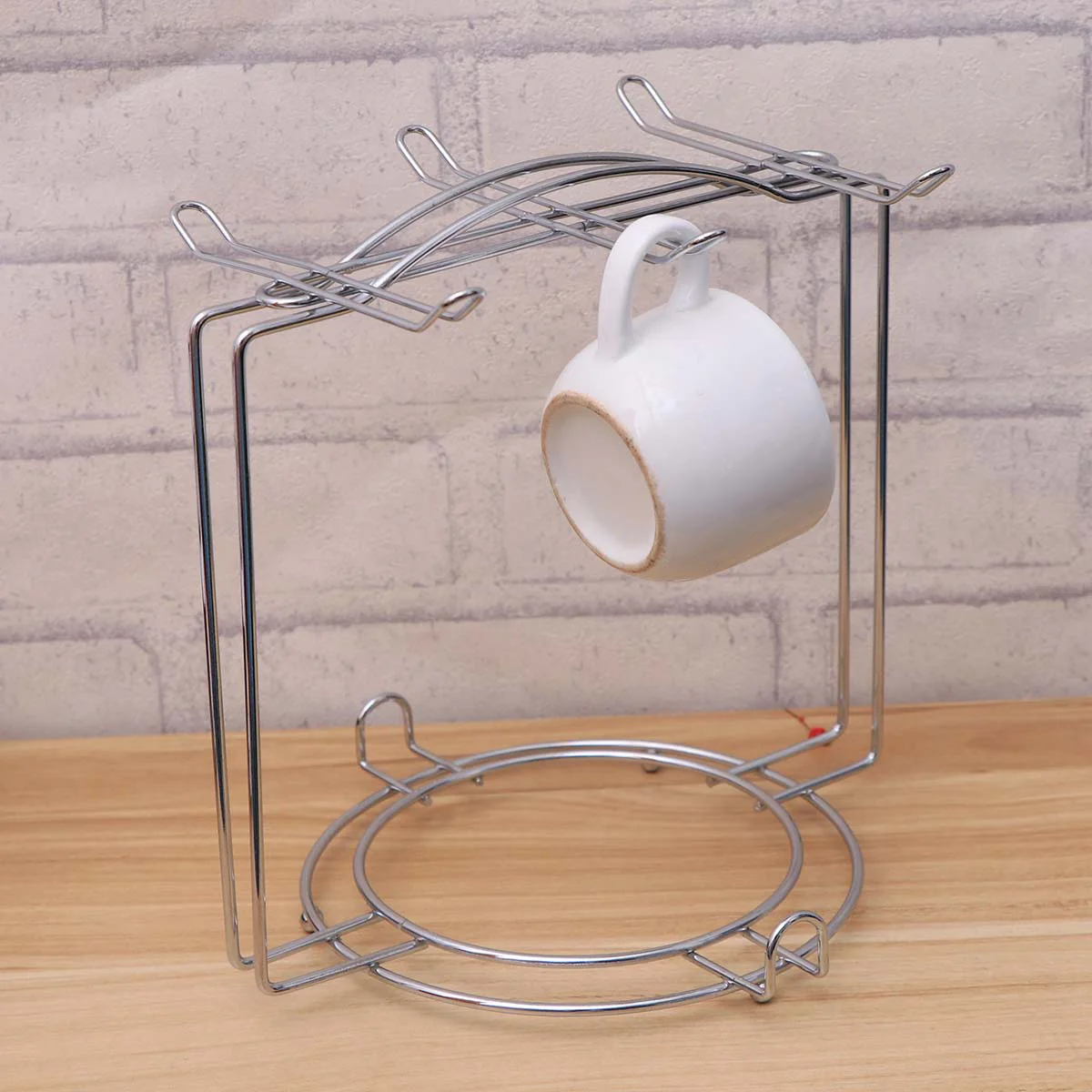 

Mug Rack Tree Coffee Cup Dryer Metal Mug Holder with Electroplating Polished Bird Kitchen Countertop Tea Cups Holder Stand