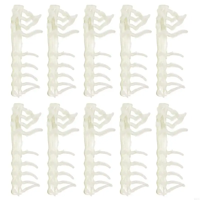 M5TC 10Pcs Glowing Simulation Prawns Shrimp Fishing Lures Baits Silicone Swim Shrimp Lures Baits Floating Sinking Set