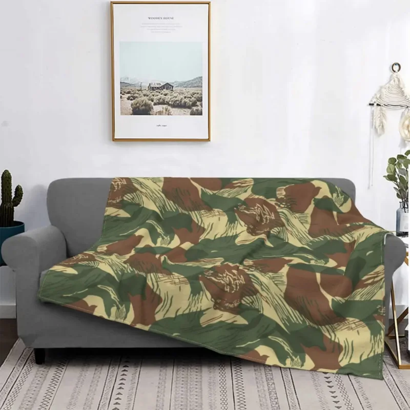 

Камуфляжное одеяло Rhodesian в стиле милитари, летнее дышащее супер мягкое покрывало из кораллового флиса для дивана, спальни