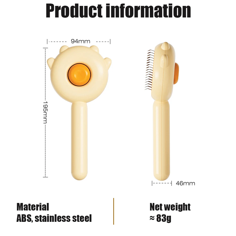 Pet Hair Removal Cat Brush 6