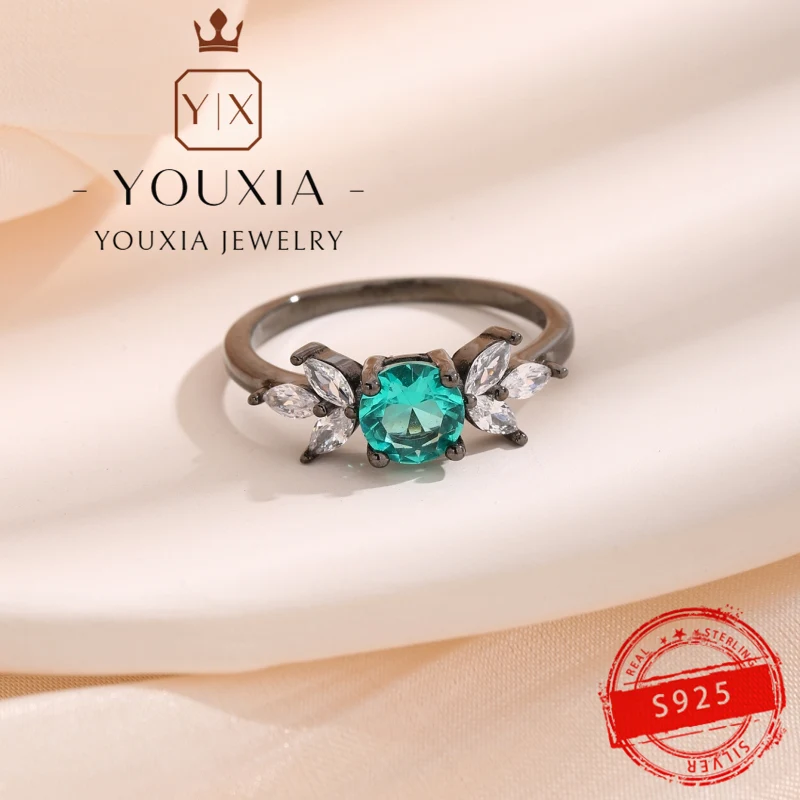 

Hot European and American trend classic ring women's 925 silver party birthday gift fashion ring jewelry