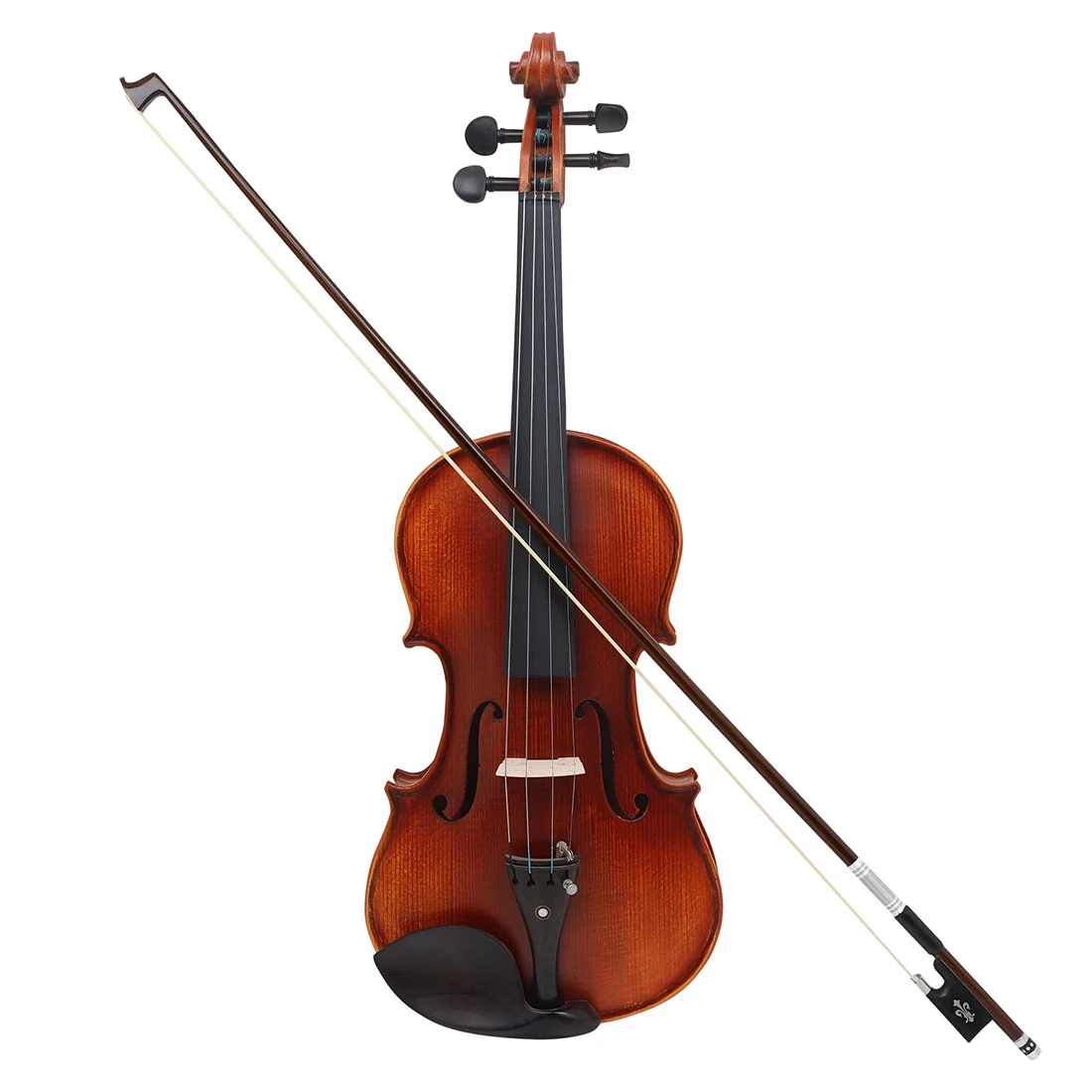 

Green Sandalwood 4/4 Violin Bow Violin Bow Ebony Carving Colorful Seashells Silver Thread Siberian White Horse Tail