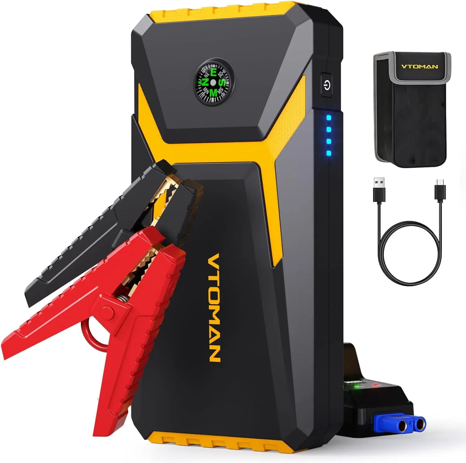 VTOMAN V6 Pro Car Jump Starter Car Battery Charger 2000A Auto Emergency Booster Starting Device