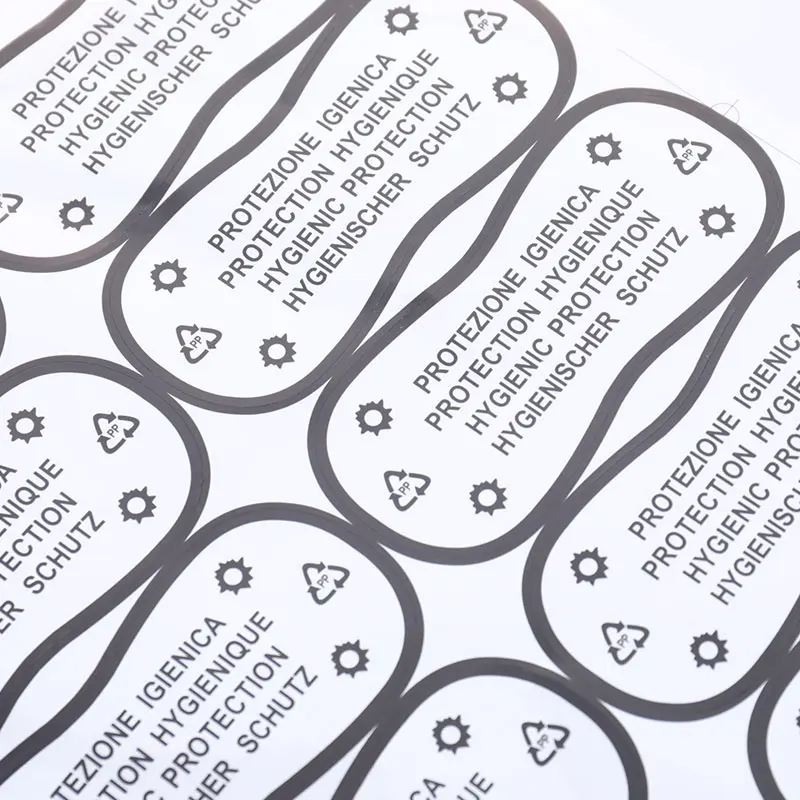 75pcs Hygiene Label Clear Tape Swimwear Lingerie Bikini Try On Label Stickers