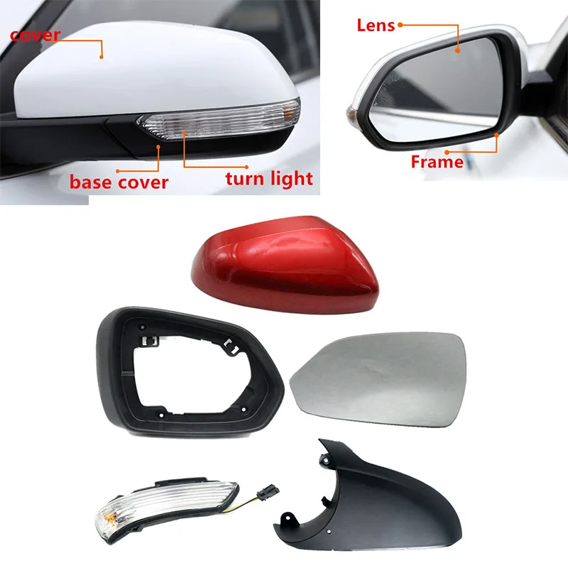 

Rearview Mirror Assembly Cover/Turn Signal Light/lamp Reversing Lens Frame For SAIC MG ZS RX3